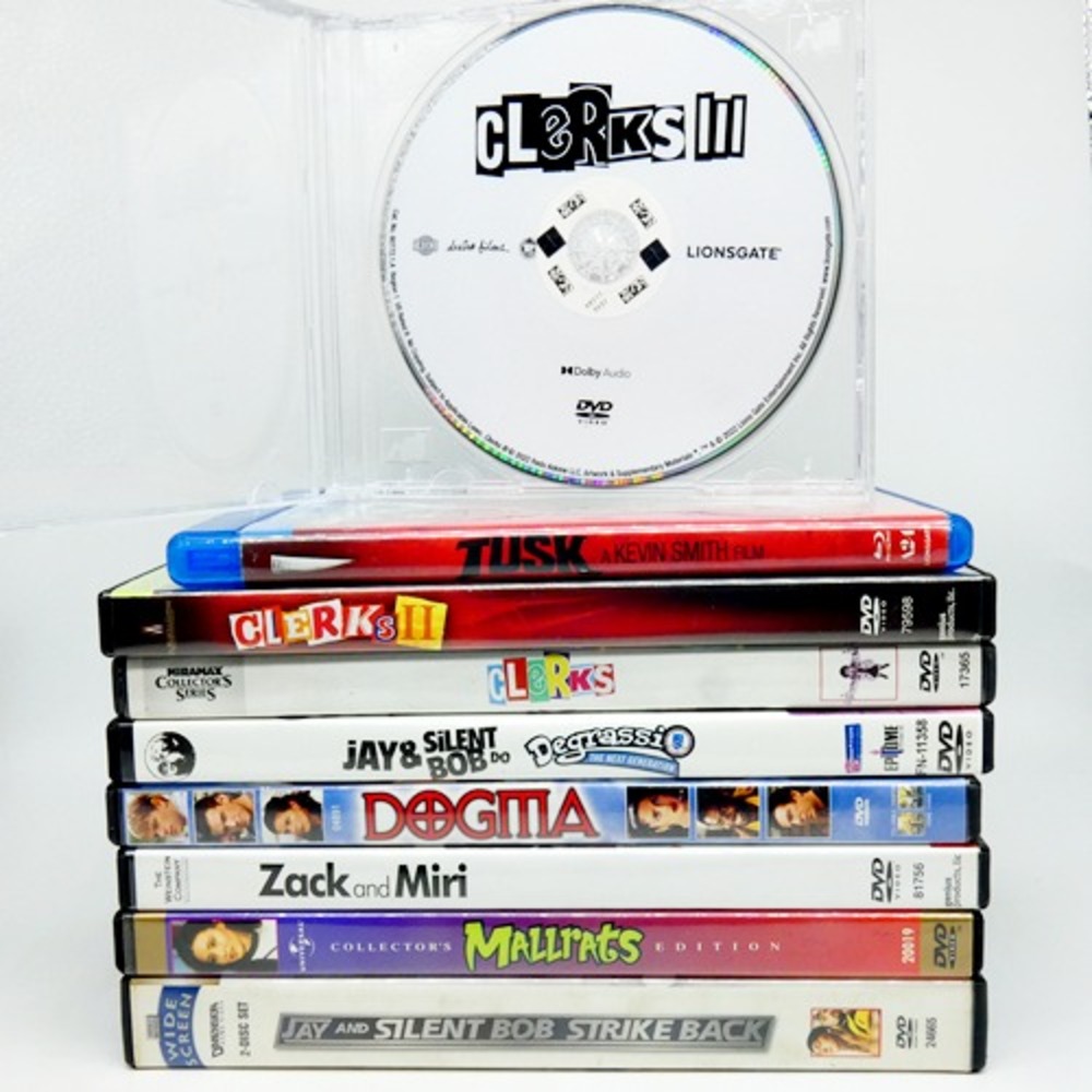 Kevin Smith 9 DVD Lot Clerks 1 2 3 Mallrats Dogma Tusk Zack & Miri Jay & Silent